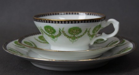 Porcelana Waldershof - Rosenthal wykwintne śniadaniowe trio