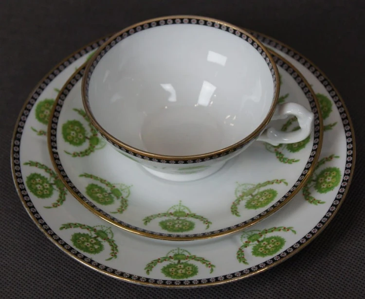 Porcelana Waldershof - Rosenthal wykwintne śniadaniowe trio