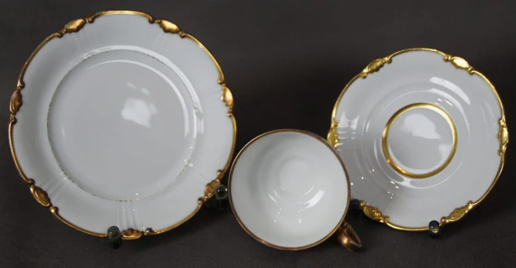 Porcelana Seltmann Weiden - wykwintny porcelanowy zestaw śniadaniowy