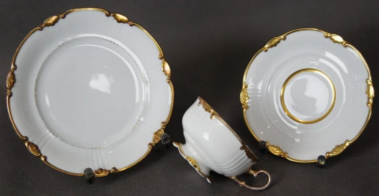 Porcelana Seltmann Weiden - wykwintny porcelanowy zestaw śniadaniowy