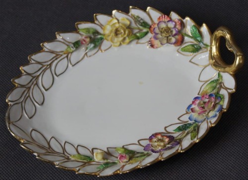 Paterka liść - Pełnoplastyczne kwiaty - porcelana Rosenthal