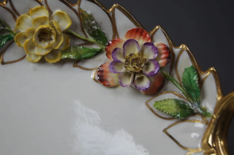 Paterka liść - Pełnoplastyczne kwiaty - porcelana Rosenthal