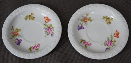 Dwa małe spodki z serwisu Maria Sommerstrauss - porcelana Rosenthal