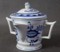 Porcelanowa sosjerka z separatorem tłuszczu - wzór cebulowy UNIKAT