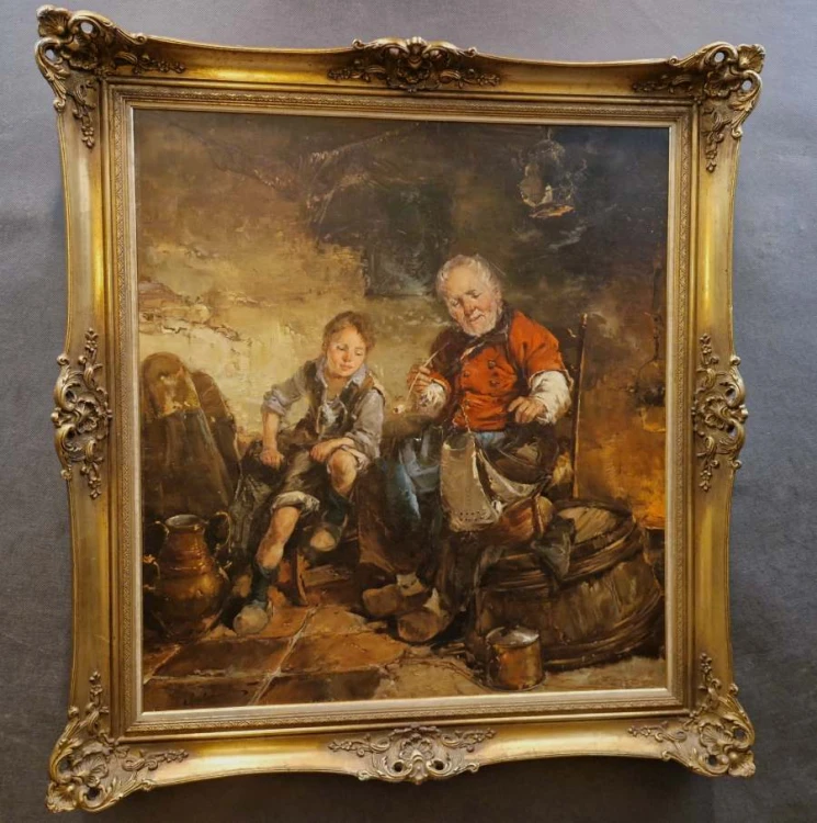 Pogaduchy z dziadziuniem - rozkoszna scena - Gerhard Dickmeis