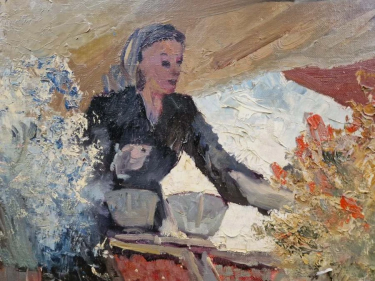 Ludwig Gschossmann - Marsylia - Barwny stragan warzywny