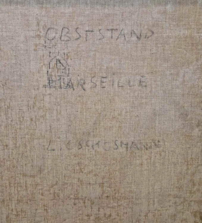 Ludwig Gschossmann - Marsylia - Barwny stragan warzywny