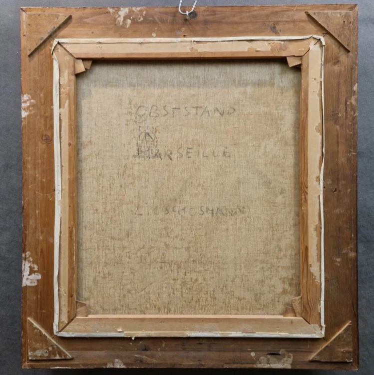 Ludwig Gschossmann - Marsylia - Barwny stragan warzywny