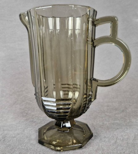 Kolekcjonerski szklany dzban Art Deco
