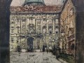Wiedeń - Pałac Cesarski - akwaforta Robert Kasimir