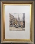 Wiedeń ⭐ widok na Katedrę Świętego Szczepana ⭐ grafika Robert Kasimir