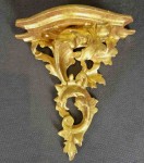 Atrakcyjna półka w stylu rokoko pod figurkę ⭐ Rzeźba w drewnie