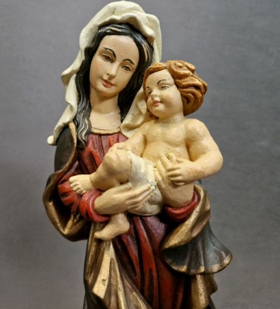 Madonna z dzieciątkiem duża figurka - Odlew z formy
