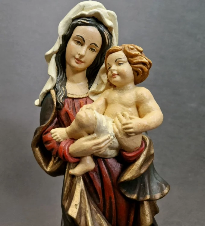 Madonna z dzieciątkiem duża figurka - Odlew z formy