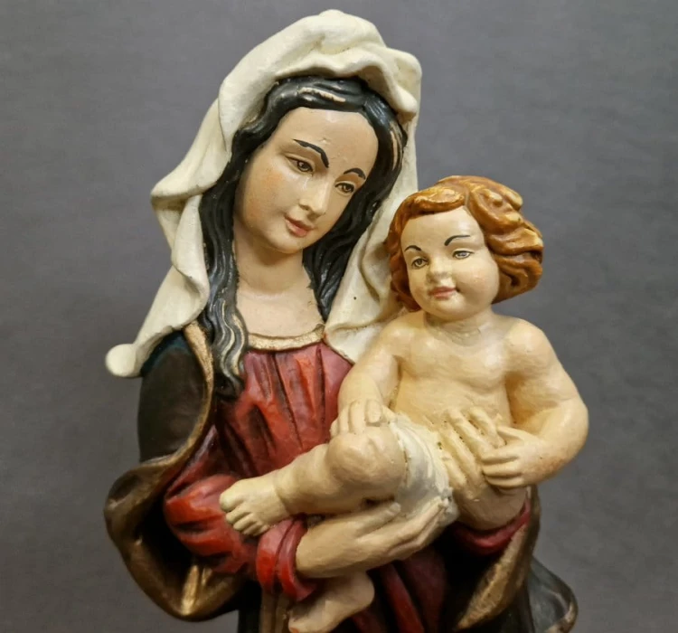 Madonna z dzieciątkiem duża figurka - Odlew z formy