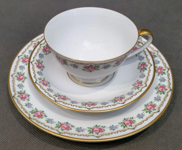 Eleganckie trio do śniadania - Porcelana Tirschenreuth
