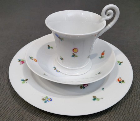 Zestaw śniadaniowy w stylu Empire  - Porcelana Nymphenburg - Unikat
