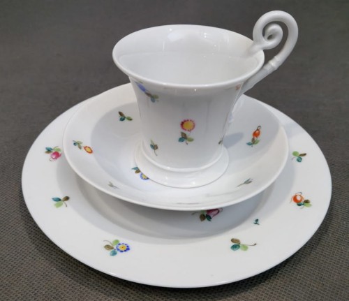 Zestaw śniadaniowy w stylu Empire  - Porcelana Nymphenburg - Unikat