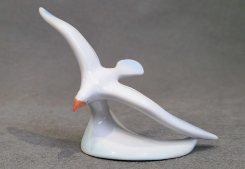 Mewa w locie - Porcelana Hollohaza