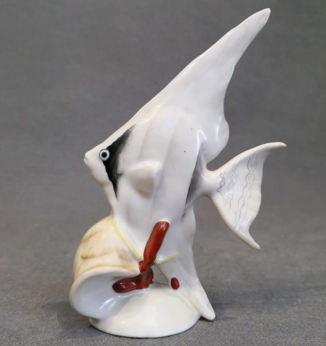 Skalar figurka ryby - Porcelana Hollohaza