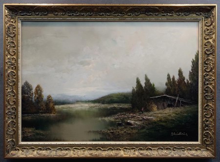 Karl Schmidbauer - Podgórskie rozlewiska - klimatyczny obraz