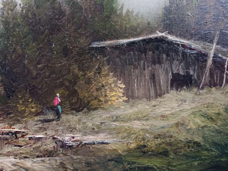 Karl Schmidbauer - Podgórskie rozlewiska - klimatyczny obraz