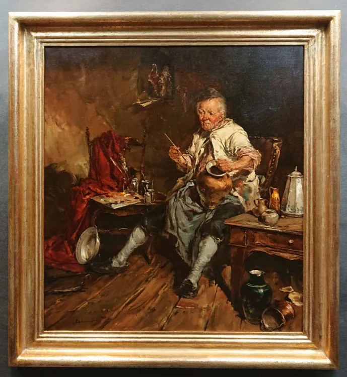 Malarz porcelany - obraz arcydzieło ! - Gerhard Dickmeis