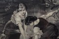 Przy źródle - jedwabny żakard - Neyret Freres St. Etienne