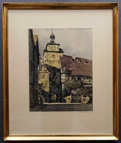 Rothenburg ob der Tauber - kolorowa grafika - Rudolf Veit