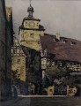 Rothenburg ob der Tauber - kolorowa grafika - Rudolf Veit