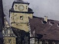 Rothenburg ob der Tauber - kolorowa grafika - Rudolf Veit
