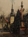 München Marienplatz - kolorowa grafika - Rudolf Veit