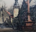 München Marienplatz - kolorowa grafika - Rudolf Veit