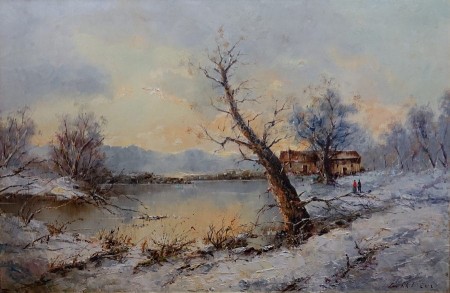 Karl Thauer - wyjątkowo duży obraz olejny