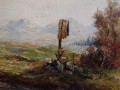 Widok na pasmo górskie Karwendel - Friedrich Karl Thauer