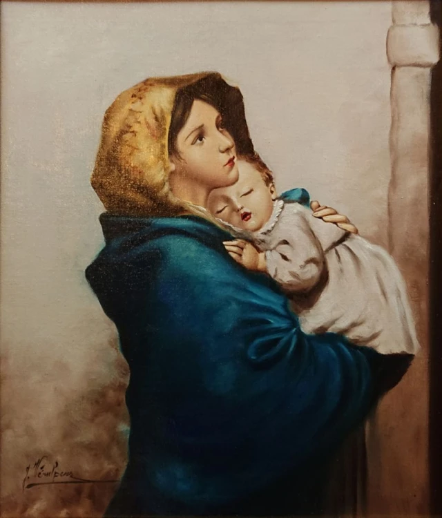 obraz olejny sakralny - Roberto Ferruzzi