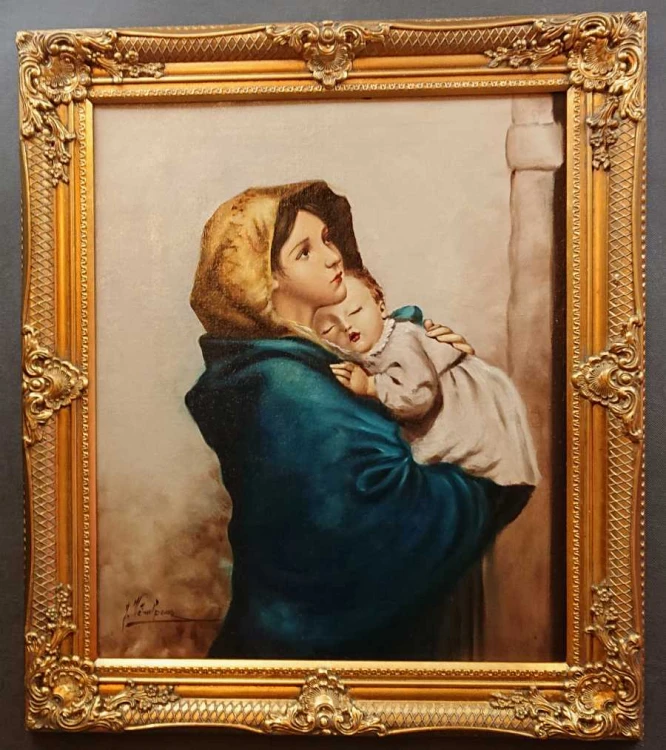 Matka Boska Cygańska - obraz olejny sakralny - Roberto Ferruzzi