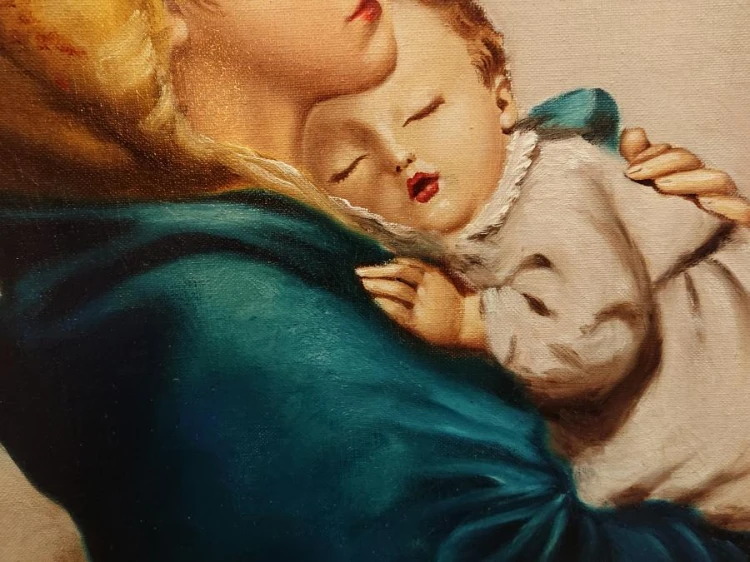 Matka Boska Cygańska - obraz olejny sakralny - Roberto Ferruzzi