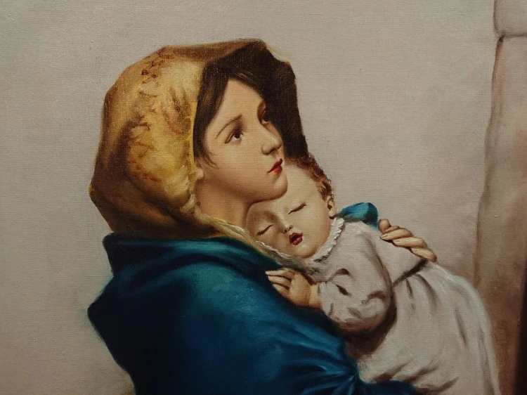 Matka Boska Cygańska - obraz olejny sakralny - Roberto Ferruzzi