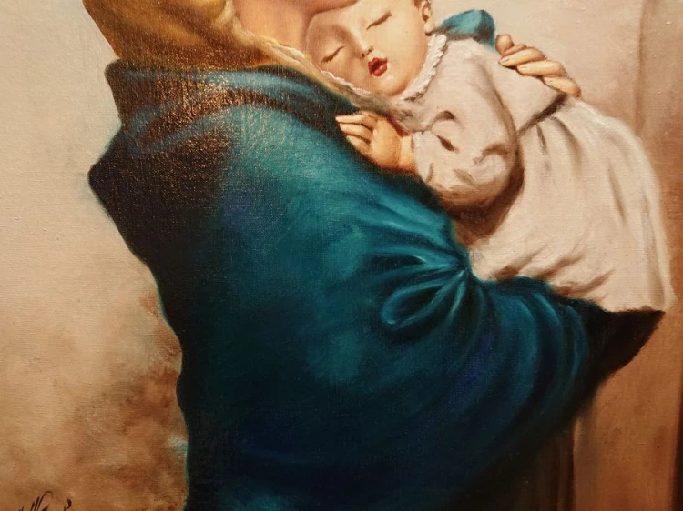 Matka Boska Cygańska - obraz olejny sakralny - Roberto Ferruzzi
