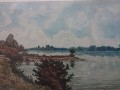 Fritz Hartmann - Widok na miasteczko Kaiserswerth