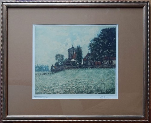 Widok na miejską panoramę - Fritz Hartmann