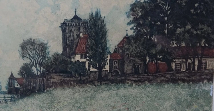 Widok na miejską panoramę - Fritz Hartmann