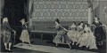 Kobiecy fechtunek - obraz z jedwabiu XIX wiek