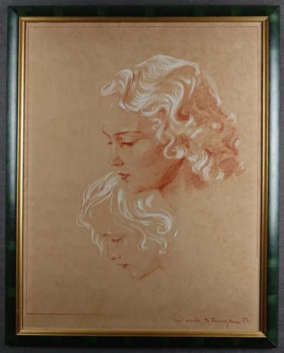 Pokoleniowy portret - Walter Stengl - obraz pastelowy