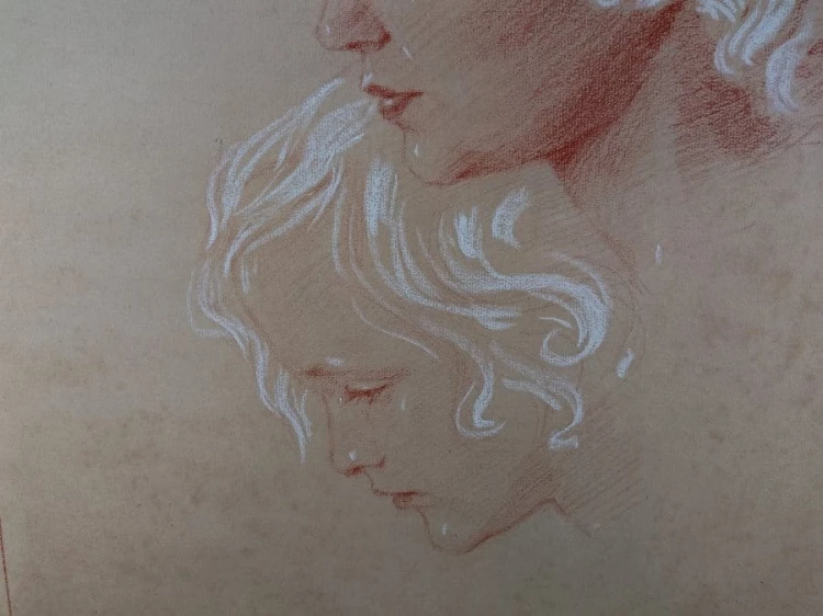 Pokoleniowy portret - Walter Stengl - obraz pastelowy