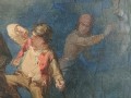 Scena batalistyczna - Alessandro Durini - Akwarela XIX wiek