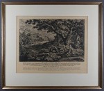 Pogoń za jeleniem ⭐ miedzioryt Johann Elias Ridinger