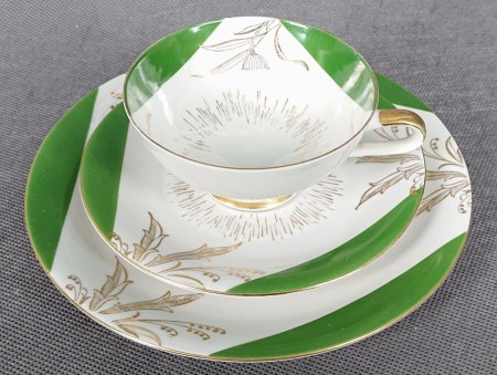 Zestaw śniadaniowy do herbaty - porcelana Oscar Schaller
