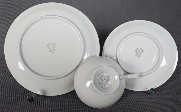 Zestaw śniadaniowy do herbaty - porcelana Oscar Schaller
